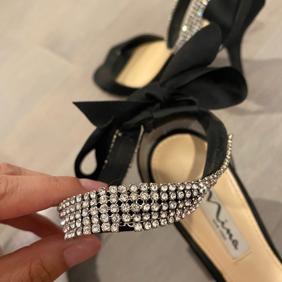 Black Rhinestone heels - Picture 6 of 8